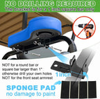 10L0L Golf Cart Rear Seat Kit Arm Rest Set with Cup Holder for Yamaha EZGO Club Car Golf Cart UV-Proof Coating Long Lasting, No Drilling Kits Include