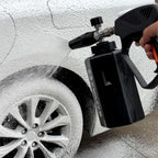 PWACCS Pressure Washer Gun with Foam Cannon, Short Pressure Washer Gun with Swivel, Foam Cannon for Car Wash Gun Kit with 1/4" Quick Connector, 5 Power Washer Nozzle Tips, 1.5 Liter, 5000 PSI