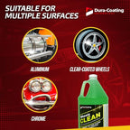DURA-COATING TECHNOLOGY, Wheely Clean - Professional Wheel Cleaner | Highly Effective for Chrome, Aluminum, and Clear-Coated Wheels | 1 Gallon Ready-to-Use Wheel and Rim Cleaner Solution, Made in USA