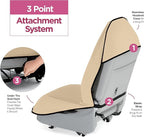 lebogner Waterproof Sweating Car Seat Cover for Post Gym Workout, Running, Swimming, Beach and Hiking, Universal Fit Anti-Slip Bucket Seat Protector for Cars, SUVs and Trucks, Machine Washable, Beige