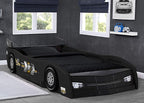 Delta Children Grand Prix Race Car Toddler and Twin Bed, Black