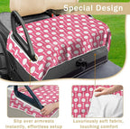 YOKYHOM American Flag Golf Cart Seat Covers for 2/4-Seater, Patriotic USA Seat Towel Blanket Keeps Seats Cool & Clean for Summer, Microfiber Fits EZGO, Club Car, Yamaha, 51"x31"