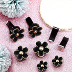 Frienda 6 Pcs Daisy Flower Air Vent Clip Accessories Air Conditioning Outlet Clip Car Air Freshener Dashboard Accessories Charm Car Inter Decor(2.5 cm, 3 cm, 3.3 cm,Black)