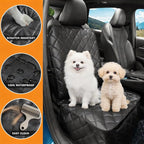 Heavy Duty Car Seat Cover for Dogs,Waterproof PU Leather Car Front Seat Cover, Anti Slip Captain Seat Protector for Dogs & Humans,Fit for Most Vehicles, Pickups,Trucks, SUVs(Black)
