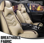 CTDS Car Seat Covers for Chevy Equinox 2005-2026, Stylish Sport Seat Cover, Premium Nappa Leather Car Seat Cover. Automobile Seat Covers Sets.(Luxury 2 Seats/Beige)