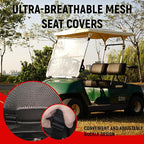 Golf Cart Front and Rear Seat Covers for Yamaha G2 G8 G9 G11 G14 G16 G19 G20 G21 G22, Durable Polyester Fabric Yamaha Golf Cart Seat Covers, Breathable Washable