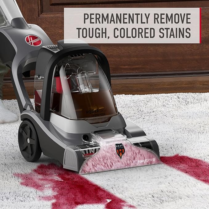Hoover Oxy Carpet Cleaner Solution, 116 oz., Ocean Breeze Scent, Deep Cleaning Carpet Shampoo Solution, Removes Tough Colored Stains from Carpet and Upholstery, Pair Carpet Cleaner Machine