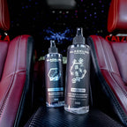 Blackline Car Care - Variety Pack Air Fresheners, Long-Lasting, Oder Eliminator, for Cars, Trucks, SUV, or Home Use - 8 fl OZ - Teakwood, Ocean Breeze, Dark Ice, Wild Cherry Air Fresheners