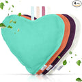 4 Pack Bamboo Charcoal Air Purifier Bags 200 Grams Each - Odor Absorber for Home, Car, Pets, Activated Charcoal Natural Freshener, Eco-Friendly & Reusable (Heart Shape)
