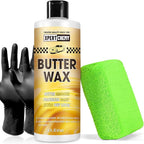 Butter Wet Wax for Car, Polishes and Protects, High Gloss Shine Wax for Cars, Trucks, SUVs, RVs, Long-lasting Shine,16oz