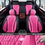 Coverado Auto Seat Covers, Car Seat Covers Full Set, Rose Car Seat Cover, Driver Seat Covers Front Seats Rear Seat Cover, Luxury Car Seat Cushion,Leather Seat Cover Seat Protector Fit for Most Cars