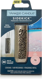 Yankee Candle Pink Sands Sidekick Pendant Leaf Fragrance Starter Kit - 30 Days of Car Filling Fragrance