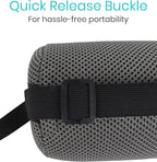 Vive Lumbar Roll Pillow for Lower Back Pain - Low Back Support Cushion for Office Chair, Car, Driving, Desk Computer - Ergonomic Portable Cervical Bolster for Thoracic Low Rest Posture Corrector(Firm)
