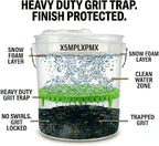 10.4" Heavy Duty Grit Trap (2-Pack) & Wash Mitt Kit - Premium Car Wash Bucket Filter Insert, Dirt Separator, Fits 3.5-5 Gallon (Green Kit)