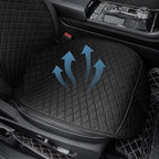 2 Pack Car Seat Covers, Front Seat Covers for Cars, Breathable Linen Car Seat Protector, Universal Fits for Most Automotive, Vehicles, SUVs, Cars, Sedans(Black)