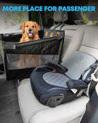 Kohree Dog Car Seat Cover for Medium Large Dogs, Hard Bottom Dog Car Seat Cover for Back Seat Waterproof 600D Car Hammock for Dogs Pet Back Seat Extender for Cars SUV Truck - Upgraded Version