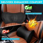 Niceeday Lower Back Support Cushion Lumbar Support Pillow for Office Chair, Memory Foam Lumbar Pillow for Lower Back Pain Relief Car Seat,Black
