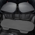 Linen Car Seat Covers, Back Seat Cover for Cars Include 1 Pair Front Car Seat Cover Protectors and 1 Rear Bench Cover with Breathable Linen and Non-Slip Universal Fits SUVs,Cars,Sedans (Deep Grey)
