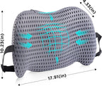 Lumbar Support Pillow for Office Chair, Car Lumbar Pillow Lower Back Pain Relief, Memory Foam Back Cushion with 4D Mesh Cover and Adjustable Straps, Ergonomic Chair Back Pillow for Car,Bed, Gaming