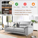 Gray Leather Recoloring Balm Vinyl Auto Dash Board Car Seats Interior Paint Furniture Dye Color Restorer Shoes Sofa Gloves Jacket Purse Bag Couch Stain Remover Fade Scratches Wear Out Repair
