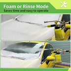 Foam Cannon Dual Connector Accessory for Pressure Washer, Double Tip Attachment Soap Cannon with Replacement Adapter for Portland Husky and Ryobi Power Washer, 1/4" Quick Connect, 5 Nozzles