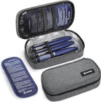 AUVON Insulin Cooler Travel Case with 2 x 160g Ice Packs, 10–11 Hour Cooling, Compact Insulated Diabetic Medication Bag Fits 3–4 Insulin Pens & Diabetic Supplies, 8.27 x 4.33 x 2.56 in, TSA-Friendly