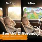 Car Window Shade for Baby with Certified UV-Protection 2 Pack - 20"x12"