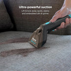 Shark StainStriker Portable Carpet & Upholstery Cleaner w/on board self cleaning - Spot, Stain, & Odor Eliminator, Includes 2 Cleaning Tools & 2 Cleaning Solutions, Charcoal, PX221BRN