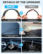 DMJN Umbrella Windshield Sun Shade for Toyota RAV4, Car Sunshade for Front Windshield [Nano Ice-Crystal Coatings] UPF50+ Heat & UV Block, Protect Interior & Keep Cooler