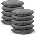 10 Pack Wax Applicator Pads, Microfiber Applicator Pad with Finger Pocket, Foam Car Wax Applicator Pad for Car Cleaning and Polishing (Gray)