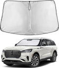EcoNour Windshield Sunshade Compatible for Lincoln Aviator 2020-2024 2025 2026, Sun Visor for Front Windshield & Window Sun Shade Cover, UV Heat Blocker & Protector, Car Accessories