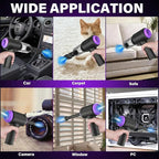 14.5KPA Computer Keyboard Vacuum Cleaner &110000RPM Electric Air Duster 3-in-1,Replaces Canned Air,for PC Tower & Car Laptop Sewing Machine Portable Keyboard Vac USB Desk Crumbs Dust Cleaners