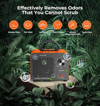 Ozone Generator, 48,000mg/h High Capacity O3 Machine for Large Spaces Up to 4,000 Sq Ft, Portable Odor Eliminator for Car, Home, Basement, Smoke, Pets, and Commercial Use, Orange