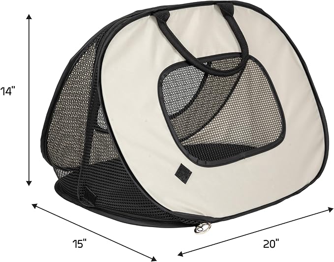SportPet Designs Soft Sided Cat Carriers, Tan 20" (Pack of 2)
