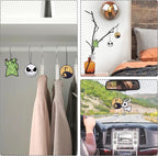 4Pcs Nightmare Sally Theme Car Air Freshener Hanging Fragrance Chips Zombie Bride Ghost Rearview Mirror Pendant Essential Oil Diffuser Hanging Scent Car Accessories Decor