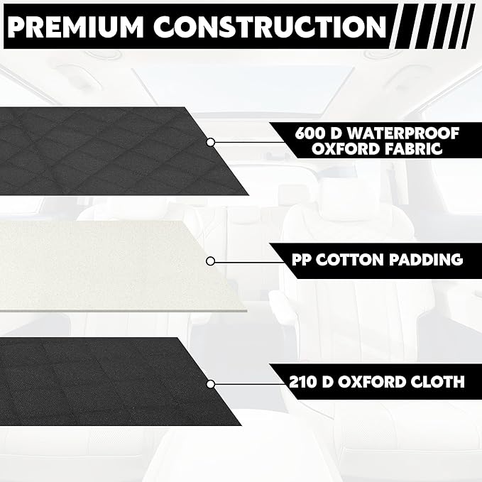 HOMBYS Back Seat Extender for Dogs,Dog Car Seat Cover with Storage Car Organizer,Dog Car Seat Extender with Storage for Front or Back Seat,Waterproof Scratch Proof Cover for Cars Trucks and SUVs,Small