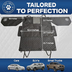 Ruff Liners Standard Dog Seat Cover, Black – As Seen on Shark Tank – Back Seat Protector for Cars, Mid-Size SUVs, & Mid-Size Trucks – Waterproof, Touch Fasteners, & Belt Slots – Sturdy Dog Hammock