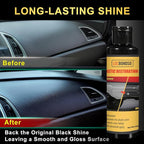 Plastic Restorer for Cars, Black Trim Restorer, Back to Black Plastic Restorer for Car Interior, Vinyl, Rubber, Plastic 150ml /5 fl oz