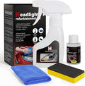 Advanced Car Headlight Restoration Kit: Erase Yellowing & Oxidation Restores Clarity with Long-Lasting UV & Hydrophobic Ceramic Shield - Restoration Fluid Kit for Cars, Trucks and SUVs