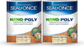 Seal-Once Nano+Poly Penetrating Wood Sealer with Polyurethane - Premium Waterproof Sealant - 2 Gallon & Clear