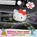 Hello Kitty Steering Wheel Cover, Official Sanrio Car Steering Wheel Cover with Easy Clip-on Car Air Freshener – Cute and Long-Lasting Hello Kitty Air Freshener for Car, Odor Eliminator, Fun Scents