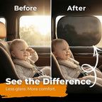 Car Window Shade for Baby with Certified UV-Protection 2 Pack - 20"x12"