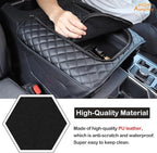 Center Console Armrest Cover Compatible with Toyota Tundra 2022+ Sequoia 2023+ Leather Middle Console Cushion Lid Pad Waterproof Anti-Scratch Armrest Seat Box Cover With Pocket Storage Bag Accessories