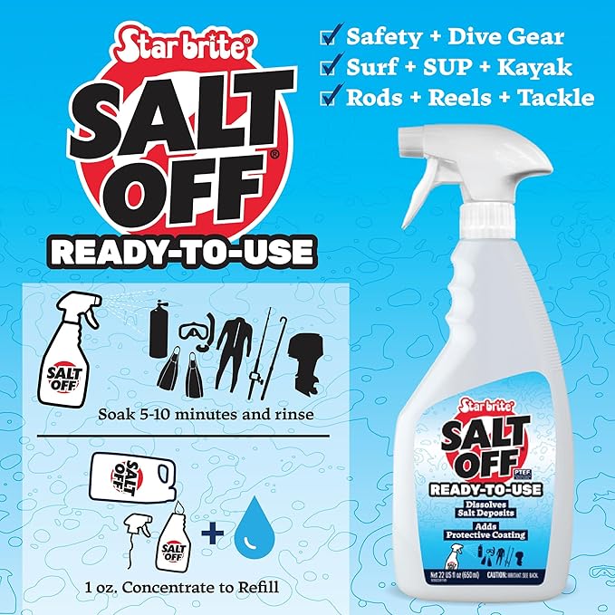 STAR BRITE Salt Off Concentrate - Ultimate Salt Remover Wash & Marine Engine Flush for Boats, Vehicles, Trailers, and More