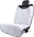 HAPPEGEAR Happeseat Waterproof Car Seat Cover & Protector – Universal Fit Car Seat Towel Cover – Non-Slip Backing, Easy Install & Storage, Machine Washable, Fits Front & Back, Silver