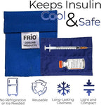 FRIO Cooling Wallet - Insulin Cooler for 45+ Hours of Stress Free On The Go - Blue - Mini