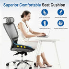 Car Seat Cushion: Ergonomic Memory Foam Cushion for Driving and Long Drives, for Sciatica and Back Pain, Seat Pillow for Car, Truck, Office Chair, Home, Wheelchair- Black