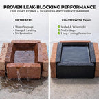 Crystal Clear Liquid Rubber Waterproof Coating - 500% Elastic Invisible Sealant for Shower, Bathroom & Tile Repair - UV Resistant Transparent Agent for Roofs, Walls & Windows - 1 Quart
