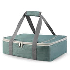 Bodaon Casserole Carriers for Hot or Cold Food, Fits 11"x15"Baking Dish, Portable Warmer for Travel,Insulated Casserole Carrier,Keep Warm Food Containers,Keeps Food Hot for Hours, Pioneer Woman, Green