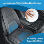 Car Seat Cushion for Car Seat Driver - Comfortable Memory Foam Car Seat Pad for Butt Pain & Back Pain Relief - Universal for Most Seats in Cars, SUVs, Trucks, Etc.